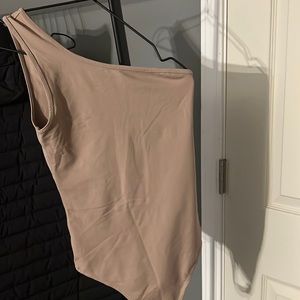 Soft one shoulder bodysuit